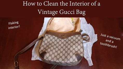 how to clean the inside of my gucci purse